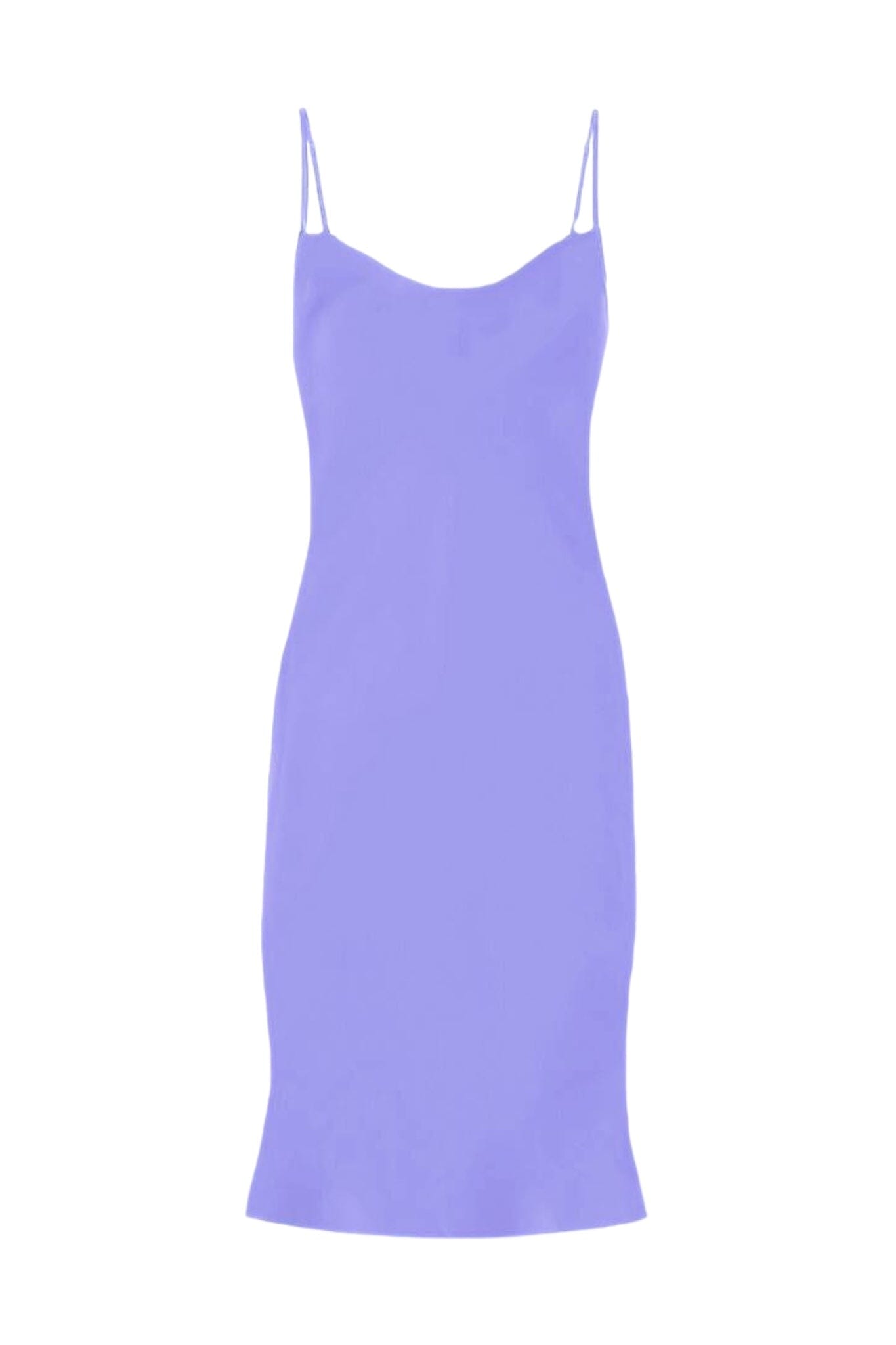 Glowny Isabella Satin Silk best Lavender Mini Dress