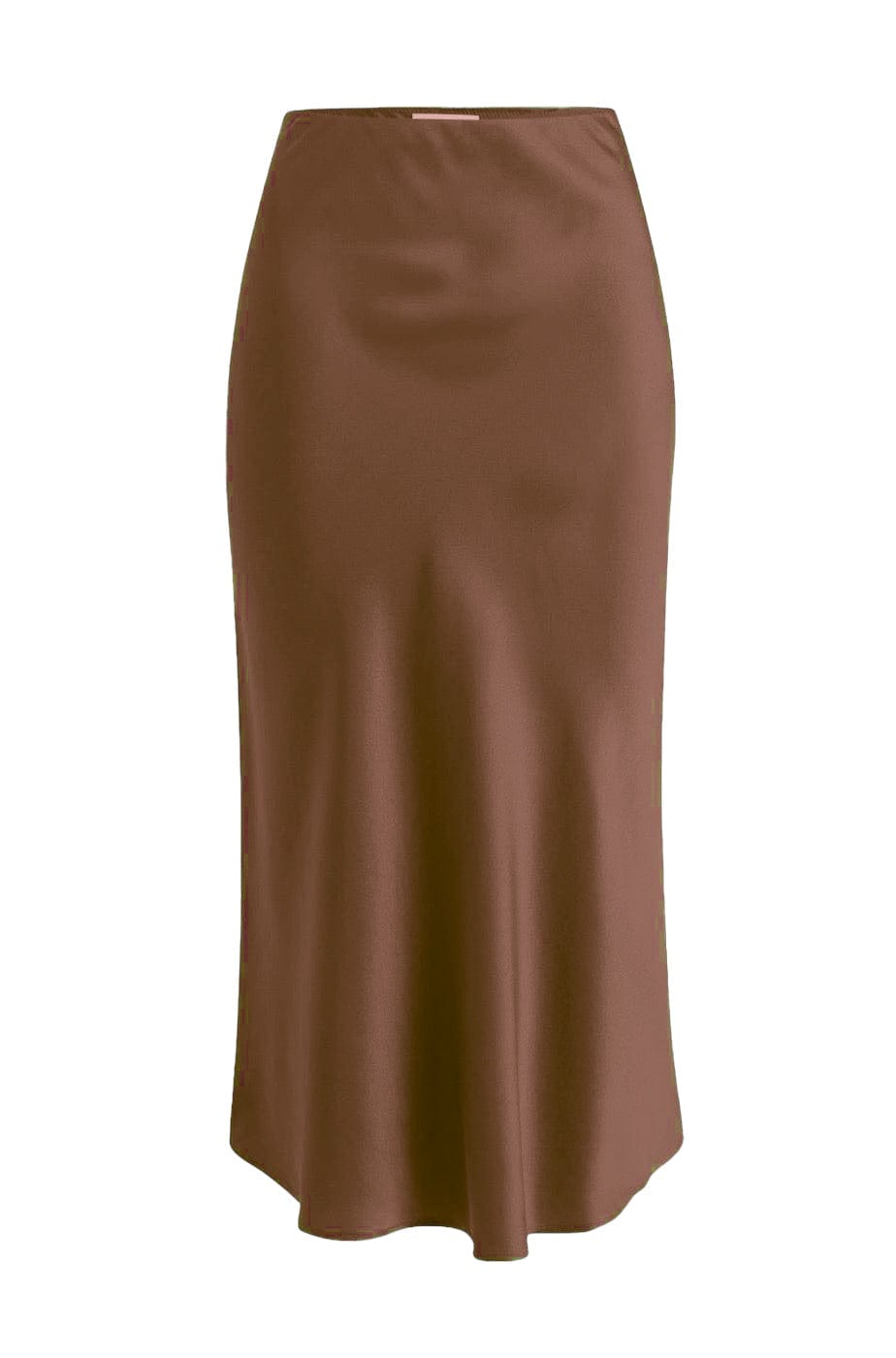 Effortless Silk Skirt Oak Brown