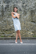 Load image into Gallery viewer, Mini Crepe Halter Dress
