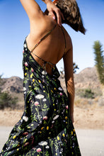 Load image into Gallery viewer, Anaphe Backless Dress 00&#39;s Backless Silk Halter Dress - Enchanted Print
