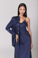 Load image into Gallery viewer, Anaphe Backless Dress Nova Dress Silk Open Back Slip - French Navy blue
