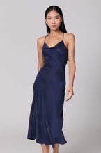 Load image into Gallery viewer, Anaphe Backless Dress Nova Dress Silk Open Back Slip - French Navy blue
