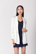 Load image into Gallery viewer, Anaphe Blazers White Ultra Light Weight Silk Blazer
