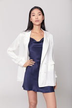 Load image into Gallery viewer, Anaphe Blazers White Ultra Light Weight Silk Blazer
