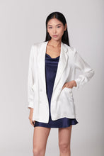 Load image into Gallery viewer, Anaphe Blazers White Ultra Light Weight Silk Blazer
