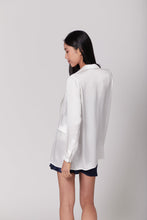 Load image into Gallery viewer, Anaphe Blazers White Ultra Light Weight Silk Blazer
