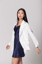 Load image into Gallery viewer, Anaphe Blazers White Ultra Light Weight Silk Blazer
