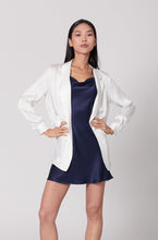 Load image into Gallery viewer, Anaphe Blazers White Ultra Light Weight Silk Blazer
