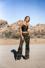 Load image into Gallery viewer, Anaphe Camisole Hera Cross Open Back Cowl Camisole - Enchanted Print
