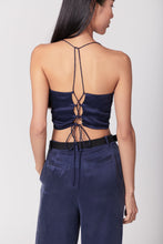 Load image into Gallery viewer, Anaphe Camisole Hera Cross Open Back Cowl Camisole - French Navy
