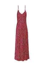 Load image into Gallery viewer, Anaphe Thick Strap Dress (bra friendly) V Silk Slip Dress Poppy Red
