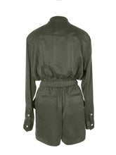 Load image into Gallery viewer, Anaphe  XS (UK8) Utility Jumpsuit Short - Olive Green
